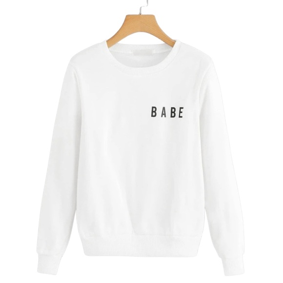 Take Up Space “babe” mental health graphic crewneck sweatshirt medium - Picture 4 of 11